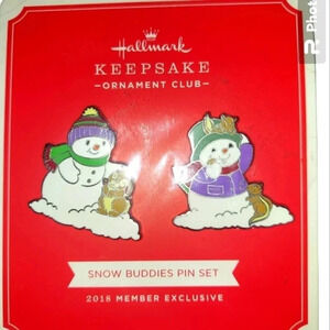 Hallmark Keepsake Snow Buddies Pins NWT